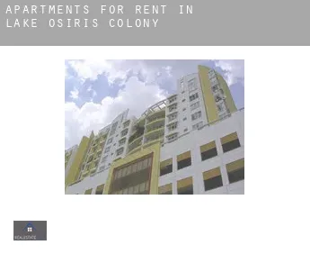 Apartments for rent in  Lake Osiris Colony