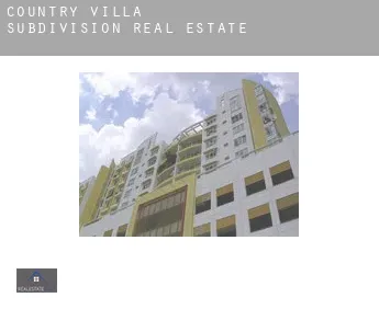 Country Villa Subdivision  real estate