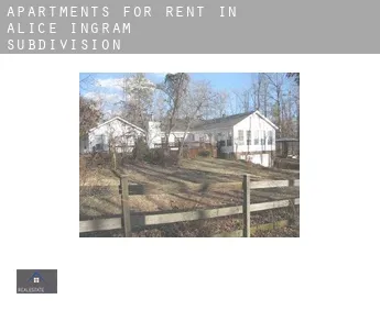 Apartments for rent in  Alice Ingram Subdivision