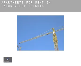 Apartments for rent in  Catonsville Heights