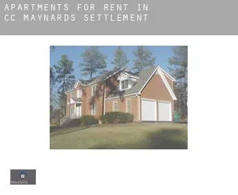 Apartments for rent in  CC Maynards Settlement