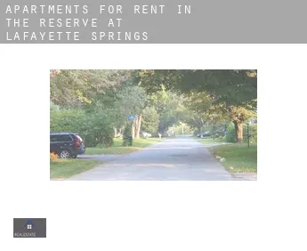 Apartments for rent in  The Reserve at Lafayette Springs