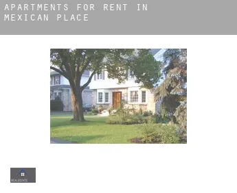 Apartments for rent in  Mexican Place