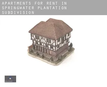 Apartments for rent in  Springwater Plantation Subdivision