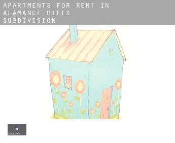 Apartments for rent in  Alamance Hills Subdivision