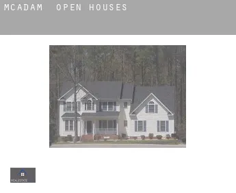 McAdam  open houses